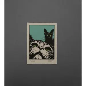 Teal Eyes  - High-Quality Print