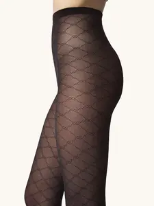 Wolford Sheer Pattern Tights Pantyhose NEW