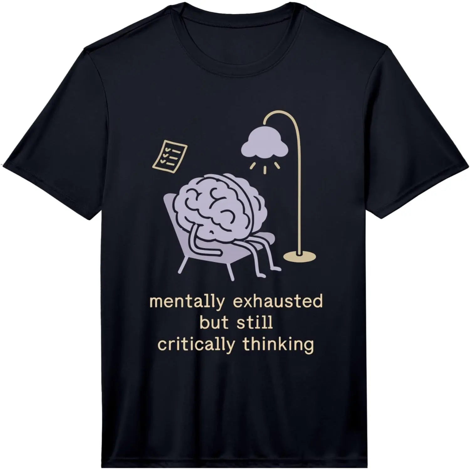 100% Cotton Neurodivergent Humor ADHD Meme Executive Dysfunction Rage Performance T-Shirt