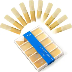 Alto Saxophone Reeds 10 Pack, Strength 3.0, Traditional Alto Sax Reeds with Portable Case, Thinner Reed Tip & Unfiled Cut Design, Reeds for Experienced Alto Saxophone Players