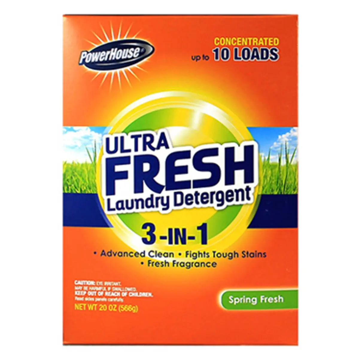 3-in-1 Spring Fresh Scent Laundry Detergent Pack of 12