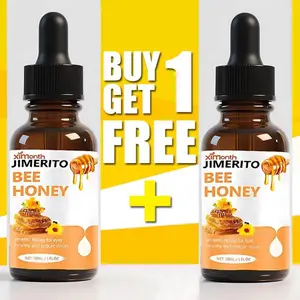 Jimerito Honey Eye Drops - Fast-Acting Cleansing & Soothing Serum for Brighter Calm Eyes in 7 Days - Daily Use