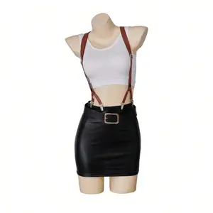 Tifa Sexy Dress Adult Women Halloween Party Fantasia Outfits