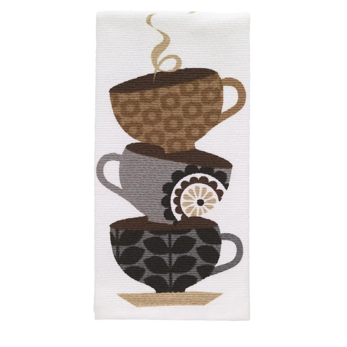 212 MAIN Cotton Kitchen Towels - Pack of 6, Rectangular 16 in. Width 26 in. Length, Novelty Prints, for Coffee Cups Drying & Kitchen Cleaning