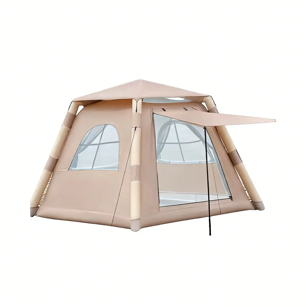 Inflatable Tent for Camping, 2-3 Person Waterproof and Windproof Tunnel Style in 400D Oxford with Instant Setup and Air Pump, Tents For Camping, Windproof Tunnel Tents