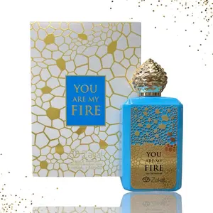 Zakat You Are My Fire EDP Perfume 3.4oz Vibrant Mango Ginger Lemon Red Berries & Musk Amber Agarwood Scent Regular Edition Aromatic Woody Fragrance Citrus Spicy Fragrance