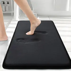 Memory Foam Bath Mat, Extra Soft and Absorbent Bathroom Mats, Non Slip Washable Carpet for Floor, Shower and Tub