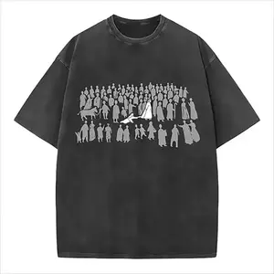 By His Wounds Christian Washed T-Shirt Jesus T-Shirt Christian Apparel Streetwear Gym Top Made In USA For Women For Men [SaffronSequin 180G/230G 100% cotton short-sleeve/hoodie, soft and comfortable]