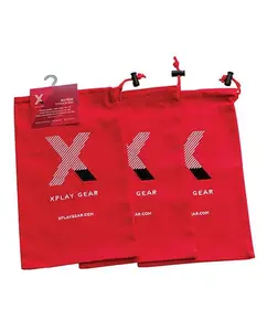 XPlay Gear Ultra Soft 8"x13" Cotton Durable Pouch Drawstring Pack of 3
