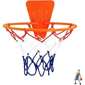 Large Silent Basketball Hoop – Wall Mount Quiet Hoop, No Drilling, Foldable Design - Idea for Home, Office, Dorm, Indoor Basketball Training (14.17")