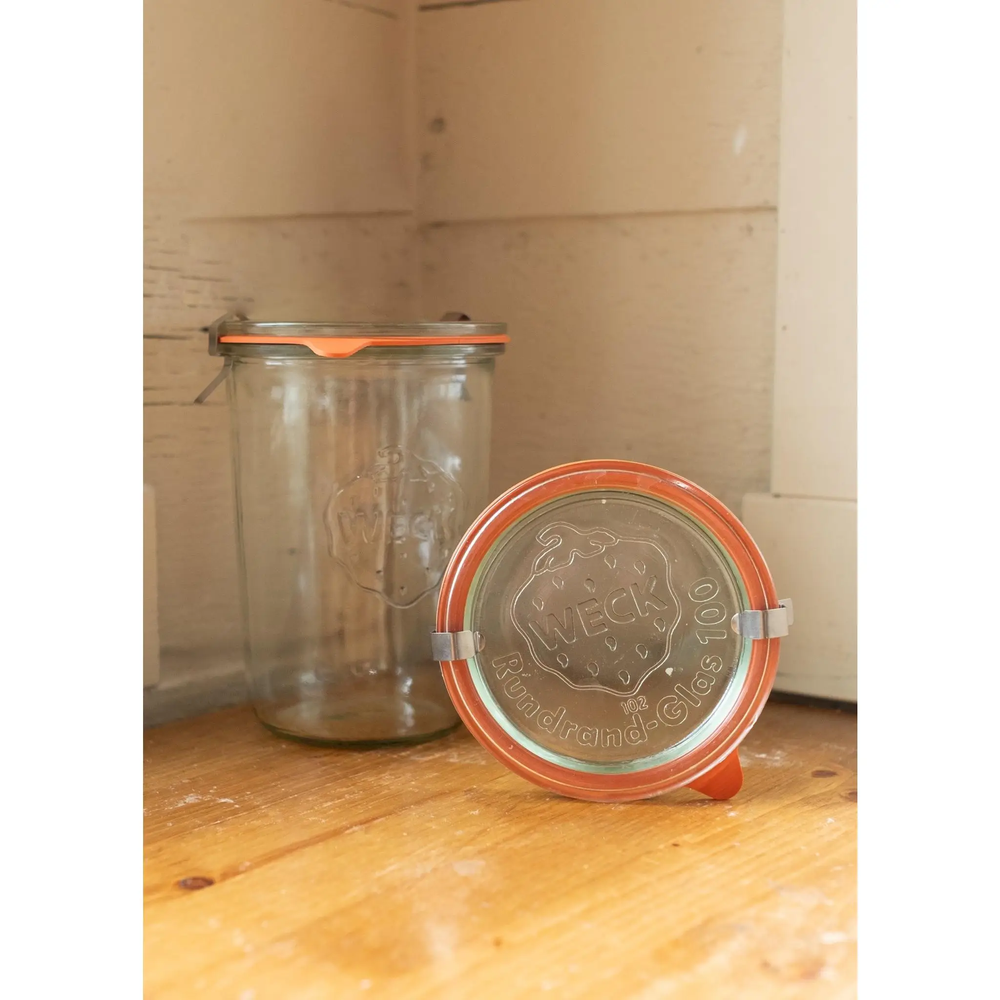 Weck ¾ L Jar - Set of Two Glass Jars with Lids