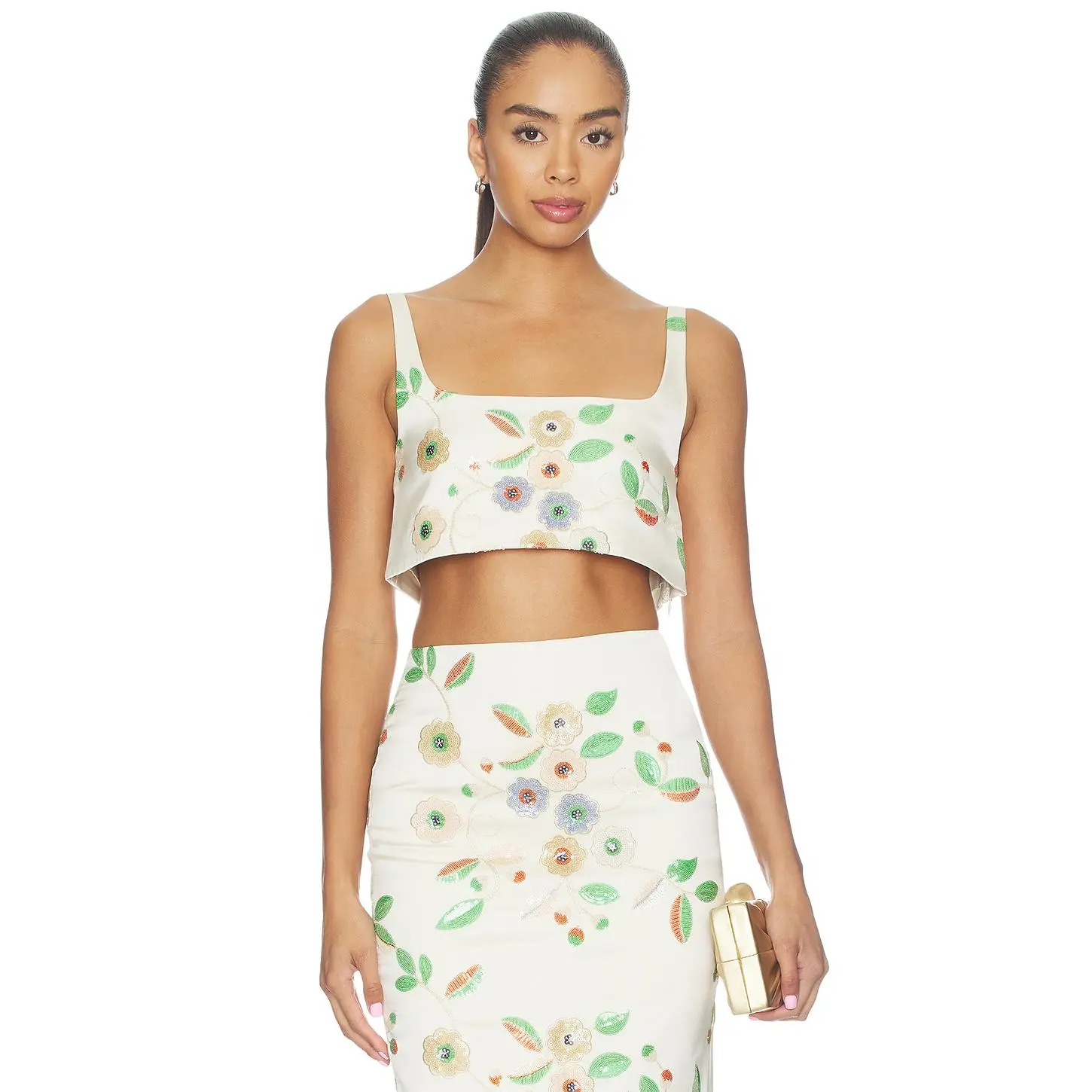 Alexis Jasmin Top in Floral Sequins