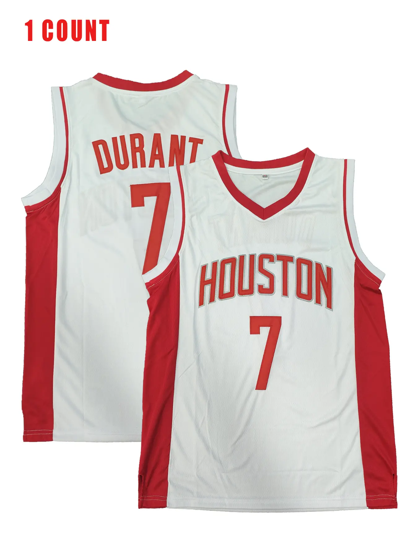 Men's Basketball Jersey Number 7 Embroidery, Sporty Loose-Fit Quick-Dry Shirt, Sportswear Clothing, Outdoor Casual Wear for All Seasons, Sportjersey