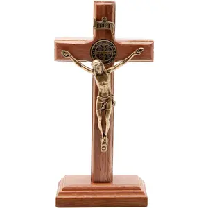 Wall and Table   Crucifix (5 inches - Antique )