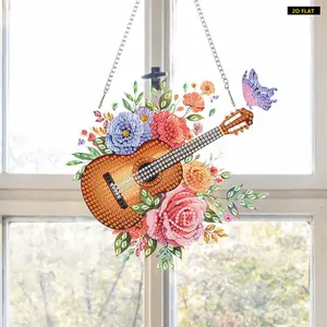 2D FLATAcrylic 2D Flat DIY Special Shape Hanging Diamond Art Kits Diamond Painting Set Rhinestone Diamond Art Window Pendants Window HangiDiamond Painting Kit is Suitable for Decorations. Create Unique DIY Handicrafts, Making Gifts Distinctive and Unique!