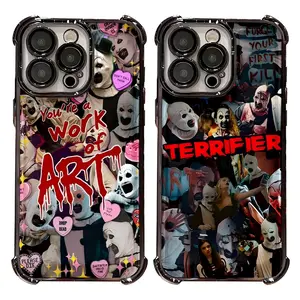 Terrifier Art the Clown Hot Phone Cases For iPhone 17 16 15 14 13 12 11 Promax Pro Air Plus Shockproof Cover Black Casing Protection Best Gifts For Valentine Christmas Birthday Halloween