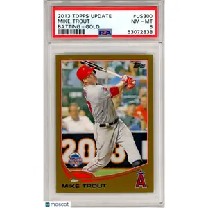 2013 Topps Update Mike Trout Gold /2013 #US300 PSA 8