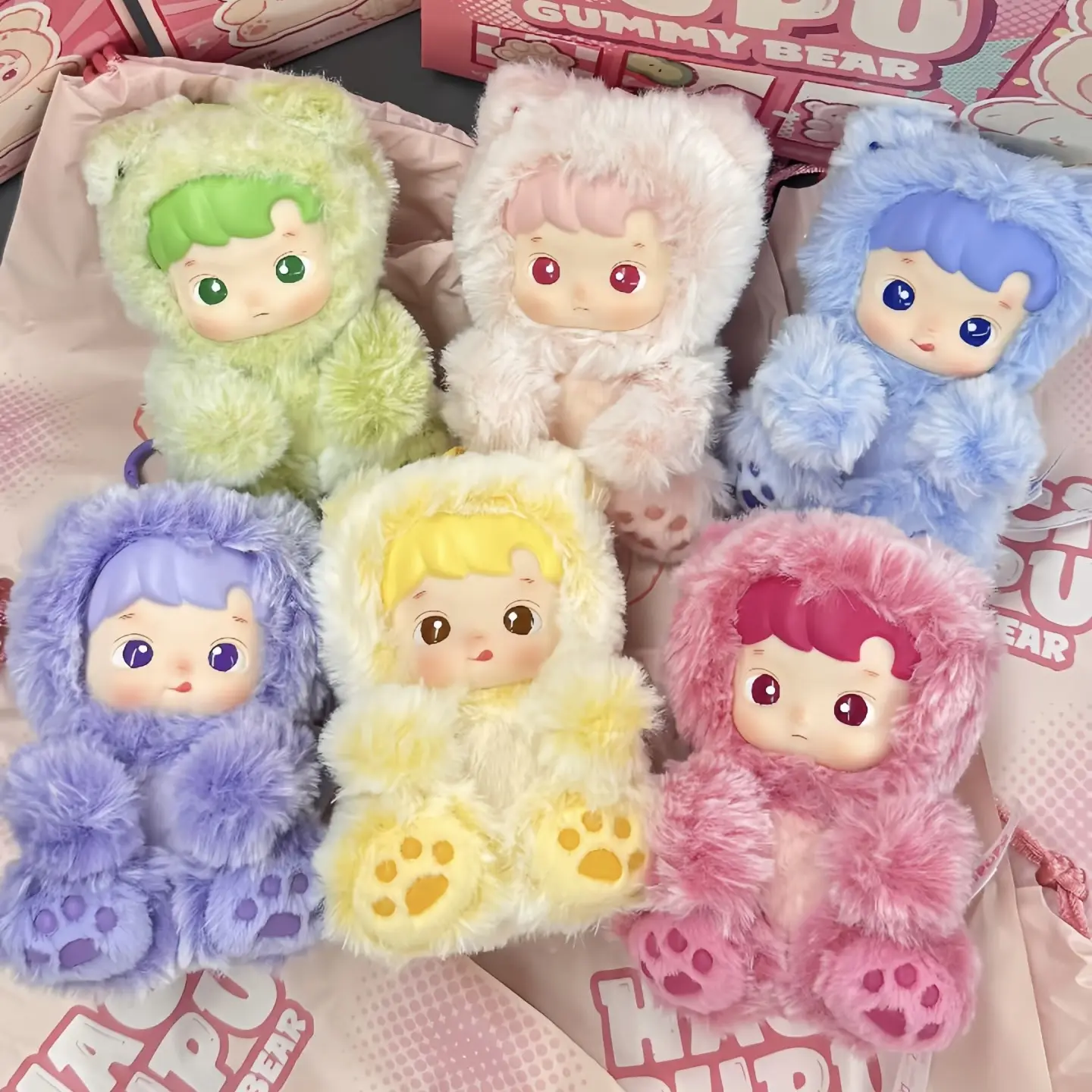 HACIPUPU Gummy Bear Series -Vinyl Plush Pendant Blind Box