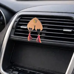 Tassel Car diffuser | Decor only or Felt diffuser | Magnet | Tan/Crescent