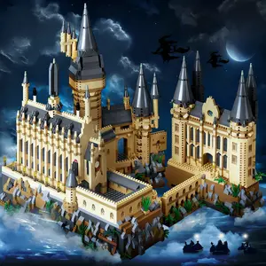 4697pcs Magic Castle Giant Building Set, High Difficulty Assembly, Witch World Landmark, Adult Collectible Toy Gift, Halloween Christmas, House Building Kit