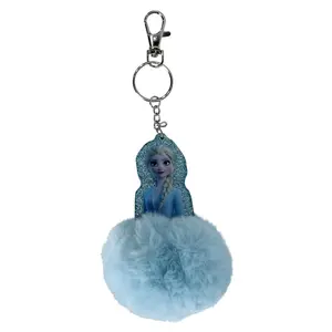 Textiel Trade Kid's Disney Frozen Ana and Elsa Keychain-Bag Charm with Pompom