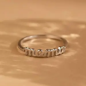 Initial Rings for Mom - Easy, Elegant Costume Jewelry Ring, Ideal Mother's Day Gift
