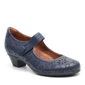 Cobb Hill Leather Block Heel Mary Jane- Alesia