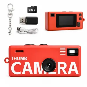 Mini Keychain Digital Camera, 1080P Portable Camera, Multiple Filters, Includes 32GB SD Card and Reader, Perfect Gift Option