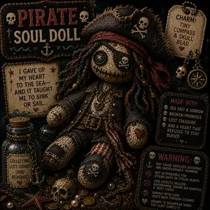 Pirate Voodoo doll magnet