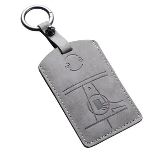 New Upgraded Goat Nappa Leather Car Key Cover, Key Fob Protector, Fits Tesla Model 3/y/2021+ Model S/x Card Keys, Protective Key Shell Clip