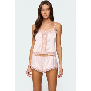 Clair Lacey Satin Effect Tank Top