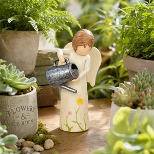 Gardening Gifts for Women,aesthetic room decor, Garden Angel Gifts for Mom, Sisters, Friends, New Home Gift Ideas, Sculpted Hand-Painted Figure,mini gifts for coworkers