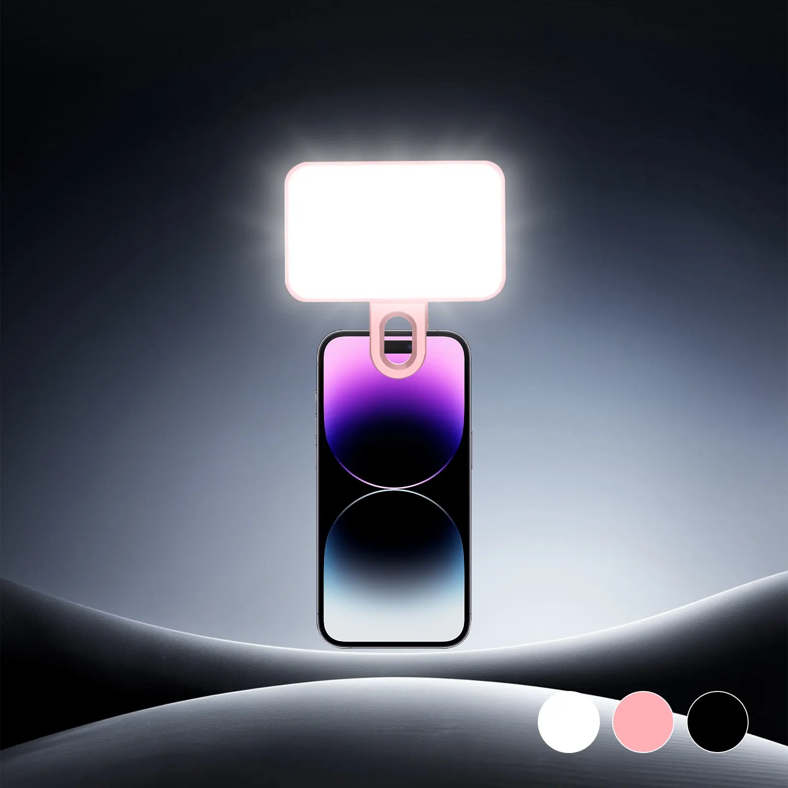 Portable Mini Clip-on LED Fill Light - for Computer/Phone Photography, Selfies & Video Conferences, Adjustable Brightness & Angle, Compact Beauty Selfie Light, Selfie Panel Light, Selfie Led Lights
