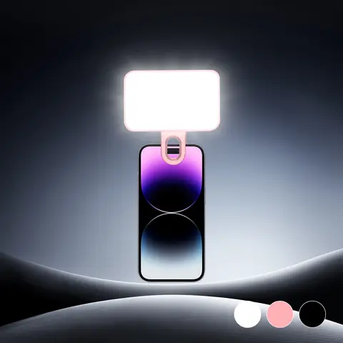 Portable Mini Clip-on LED Fill Light - for Computer/Phone Photography, Selfies & Video Conferences, Adjustable Brightness & Angle, Compact Beauty Selfie Light, Selfie Panel Light, Selfie Led Lights