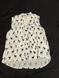 La Vie Lente Dress Womens Med Large Sloth Print Black Floral Sleeveless Novelty - Womenswear, Casual