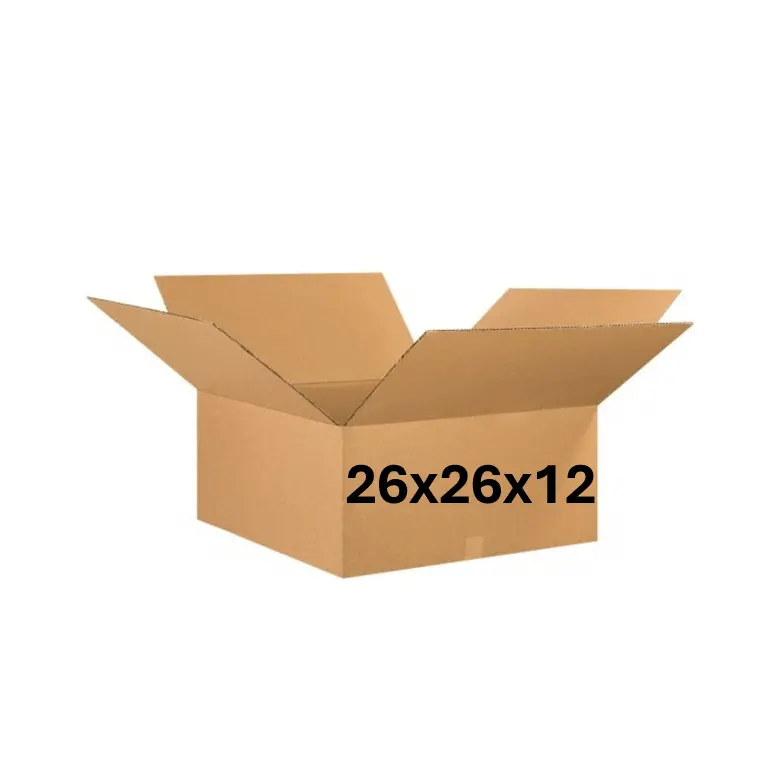 26x26x12 (275 lb strength) | SINGLE CARDBOARD BOX | DOUBLE WALL
