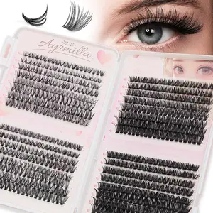 5/2/1 box of C/D curved 632 clusters of 6-16mm single cluster false eyelashes, natural style, suitable for parties, nightclubs, daily work, conferences and other occasions, 3D mink false eyelashes, single cluster lazy style, natural fairy style