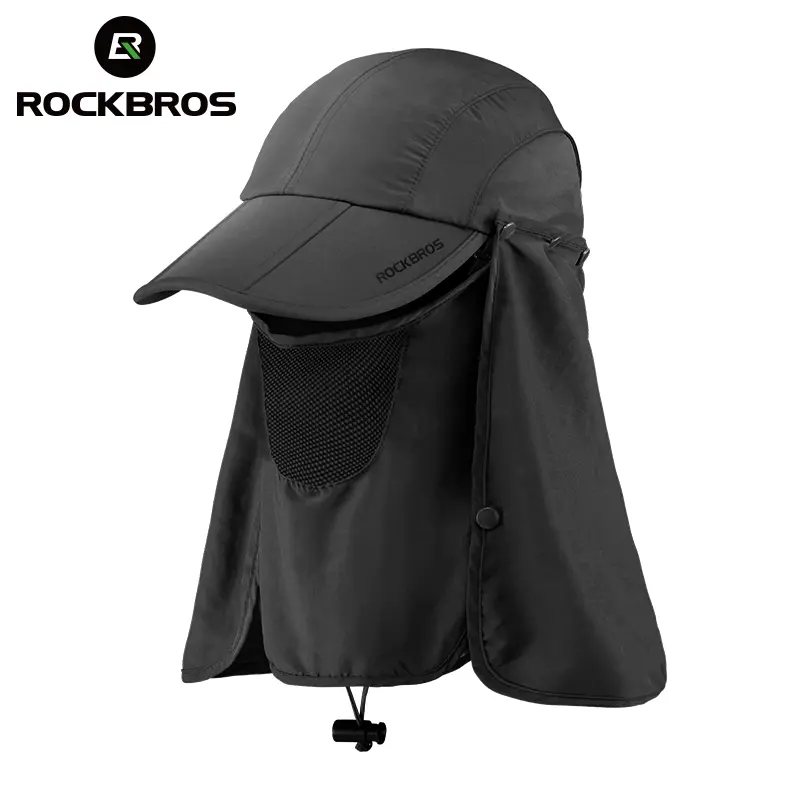 ROCKBROS Unisex Folding Lightweight Compact UV Protection Beach Hat - Outdoor Headwear, Head Cover, Quick-Dry Summer Sports Hat for Adults, Convenient Storage for Beach Enthusiasts, Hiking Portable Accessory