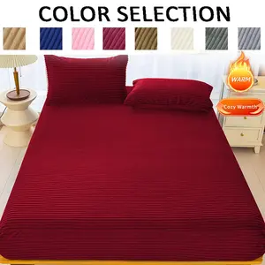 King/queen Size Deep Flannel Bedding Set, Soft & Cozy Fabric, Cozy Warmth, Includes Sheet & Pillowcases (no Pillows), Perfect Christmas Gift