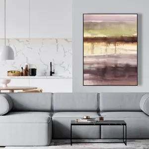 360 Stand Abstract Dynamic Stripes Framed Wall Art Print - 36x48 in, Artistic Artwork, Ready-to-Hang Home Decor Decoration for Living Room, Decorative Artwork