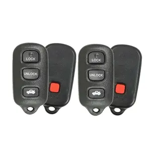 Set of Two 4 Button Remote Keyless Entry for Toyota Camry 1999-2006, Toyota Solara 1998-2003, Pontiac Vibe 2003-2008, Toyota Matrix 2003-2008, Toyota Sienna 1998-2003 FCC ID: GQ43VT14T OE: 89742-AA030