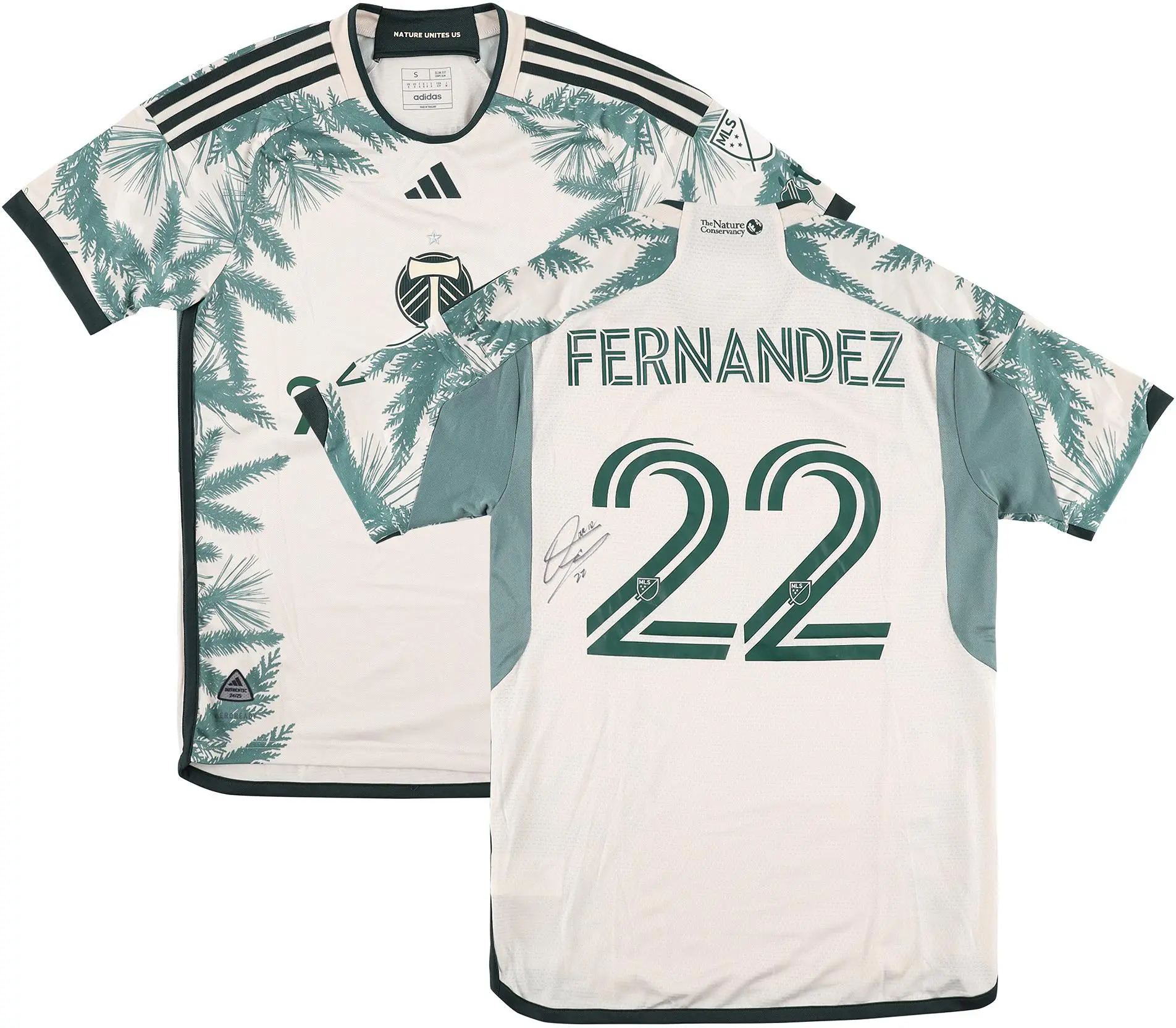 Omir Fernandez Portland Timbers Autographed Match-Used #22 Tan Jersey from the 2025 MLS Season - Size S - Fanatics Authentic Certified - Soccer Memorabilia