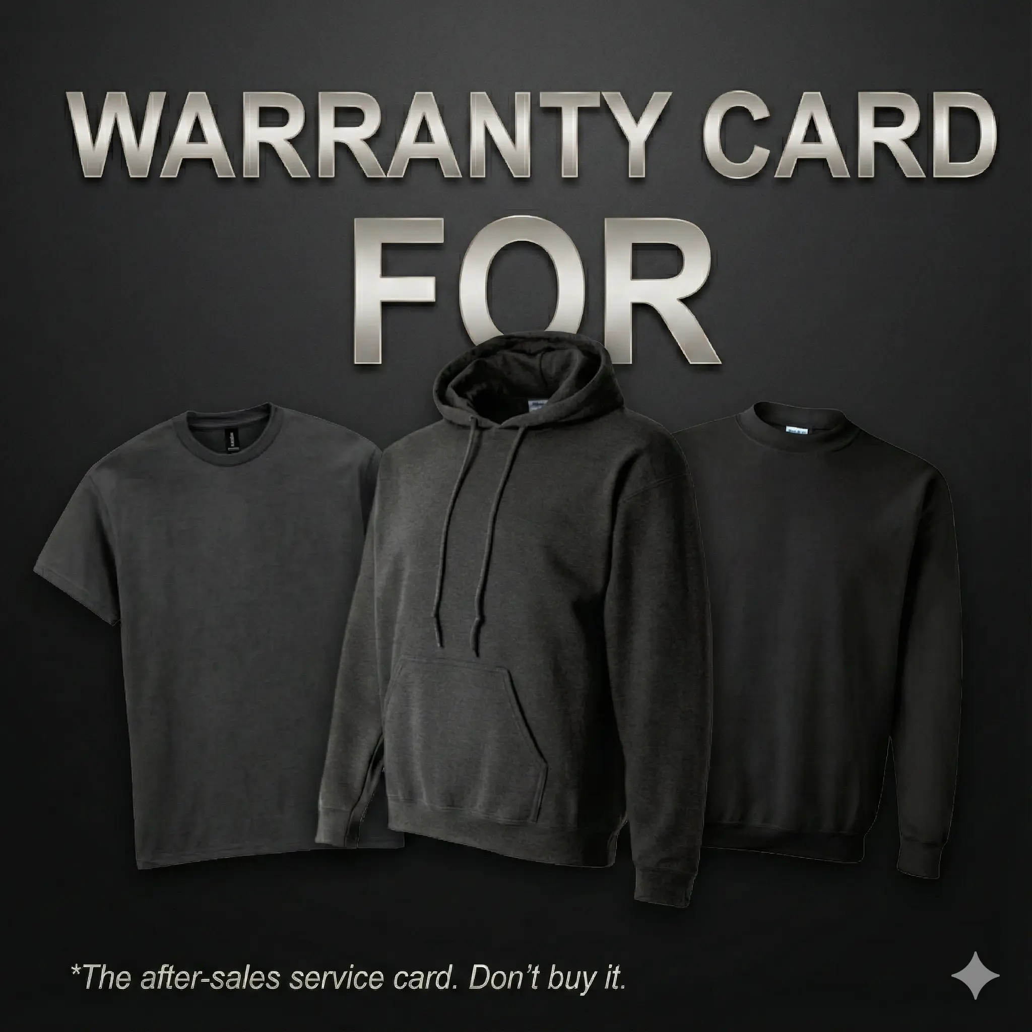 Tee Buddy Store Menswear Casual Plain Top Warranty Card - Priority Tickets, Quick Support Via Message