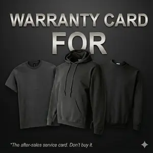 Tee Buddy Store - Warranty Card For T-Shirt, Sweatshirt, Hoodie - Priority Tickets - Message Us For Quick Support