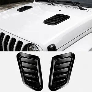 2PCS Universal Hood Air Vents for Car Hood Scoop, Bonnet Vent Hood Air Intake Trim Cover