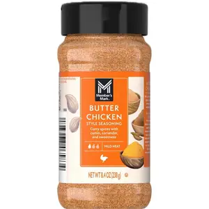 Member's Mark Butter Chicken Style Seasoning Blend 8.4 oz with Curry Spices Ginger Garlic Cumin Coriander & Sweetness for Versatile Flavor Enhancement