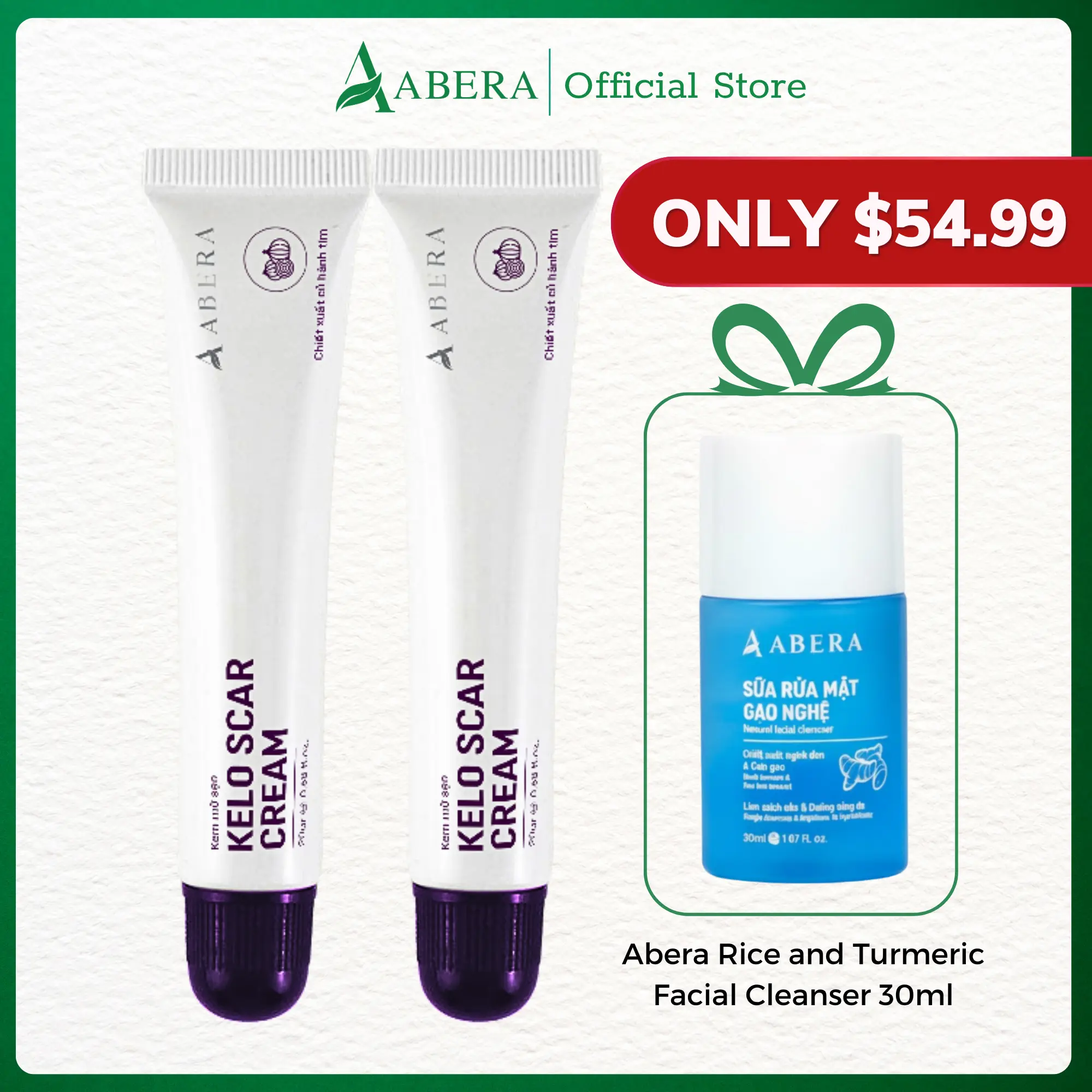 Abera Kelo Scar Cream for Acne Keloidalis Nuchae (AKN) – Scar Flattening Cream for Back of Neck Bumps, Raised Keloid Scars & Thick Neck Skin (0.7 Oz)