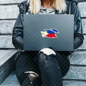 Philippine Flag Vinyl Decal Sticker, Matte Surface, Irregular Shape, Disposable - Perfect for Laptops, Cars, Suitcases, Bumpers, Refrigerators, Windows, Toolboxes, Motorcycles, Creative, Smooth Surfaces