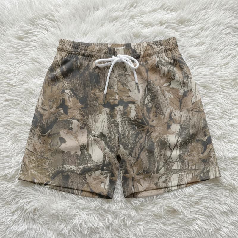 Pack 3 Camo Hunting Shorts With 5 Inch Inseam, Perfect for the Gym, Basketball Camo Mesh Short, Gift for him, Gift For Her, Gym Gift