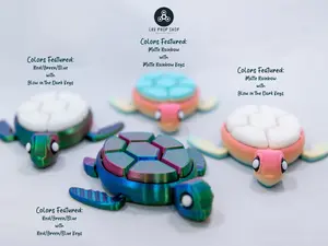 Clicky Turtle - Choose your colors! - Fidget Clicker - Key Clicker - Fidget Key Clicker - Turtle Fidget - Turtle Figurine Clicker - Turtle Statue Clicker - Turtle Figure